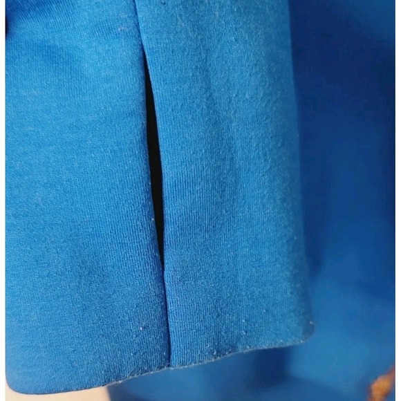 Addison Bay Women's Pullover Size Medium Double Knit Everyday Pullover Zip Blue - Picture 6 of 7